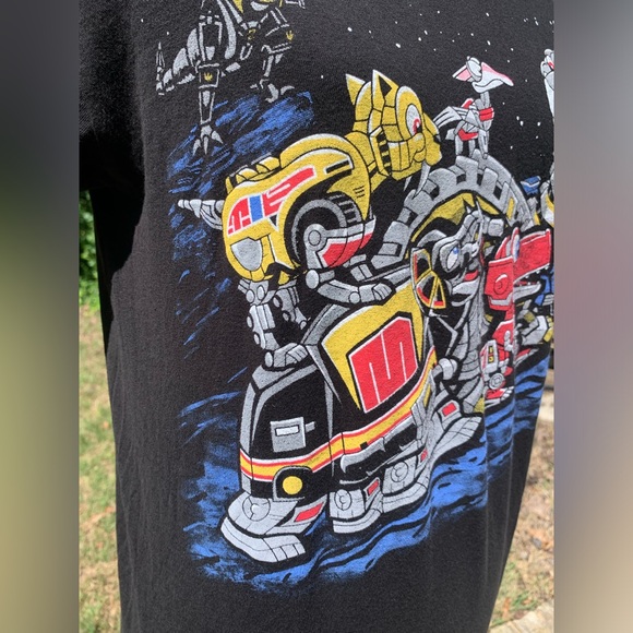 NWOT Funny Fusion/Hybrid “Power Rangers” meets “Land Before Time” Tee - Picture 3 of 14